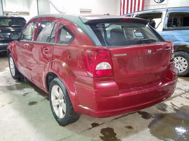 1B3CB3HA6AD544102 - 2010 DODGE CALIBER MA RED photo 3