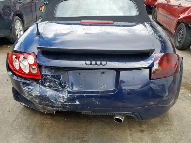 TRUUF28N541026353 - 2004 AUDI TT 3.2 BLUE photo 9