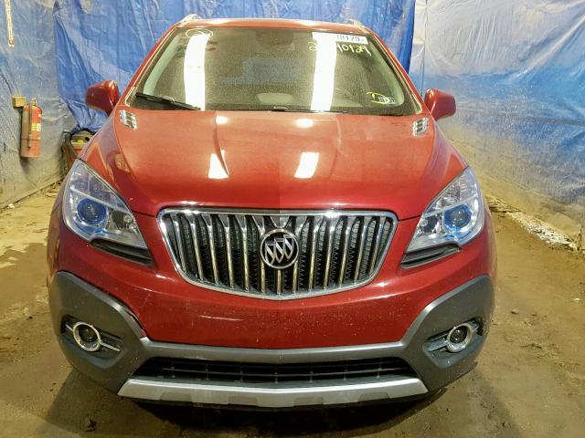 KL4CJCSB9DB103643 - 2013 BUICK ENCORE RED photo 9