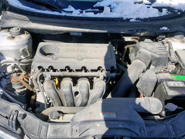 KNAFU4A20A5062988 - 2010 KIA FORTE EX SILVER photo 7