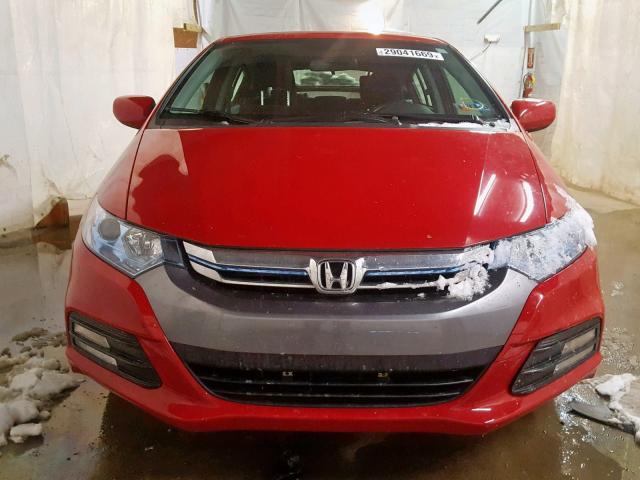 JHMZE2H52CS001579 - 2012 HONDA INSIGHT LX RED photo 9