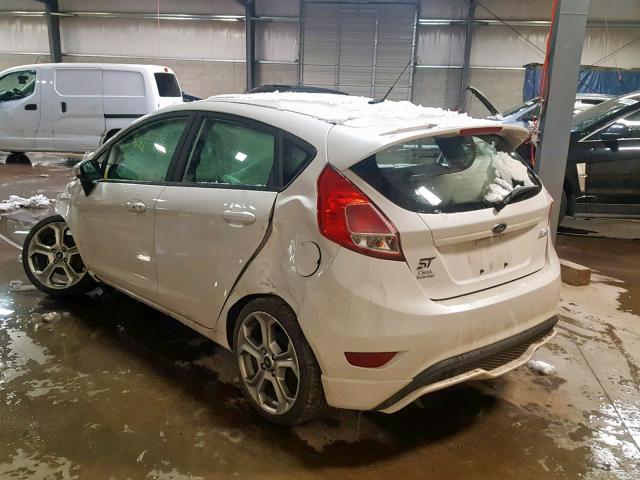 3FADP4GX5HM165564 - 2017 FORD FIESTA ST WHITE photo 3