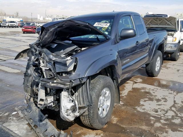 5TFUU4ENXEX102860 - 2014 TOYOTA TACOMA CHARCOAL photo 2