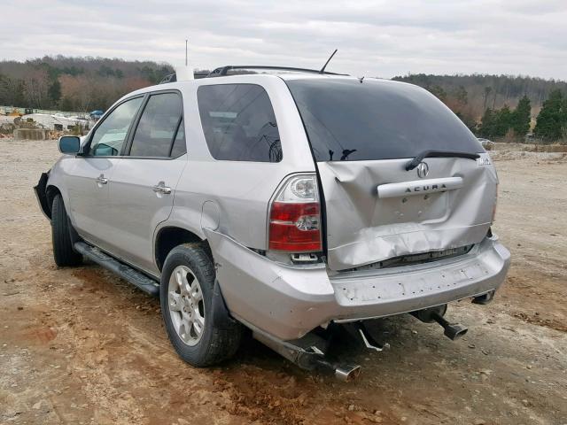 2HNYD18824H504889 - 2004 ACURA MDX TOURIN SILVER photo 3