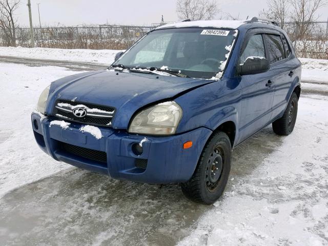 KM8JM12B36U252822 - 2006 HYUNDAI TUCSON GL BLUE photo 2