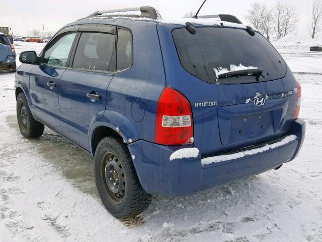 KM8JM12B36U252822 - 2006 HYUNDAI TUCSON GL BLUE photo 3