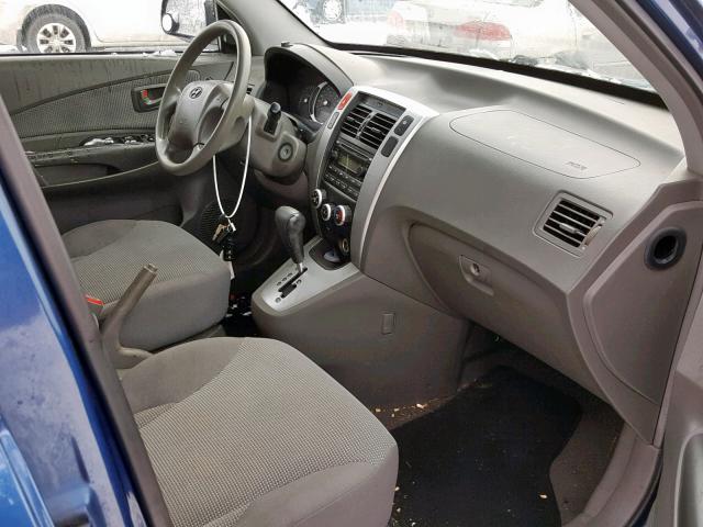 KM8JM12B36U252822 - 2006 HYUNDAI TUCSON GL BLUE photo 5