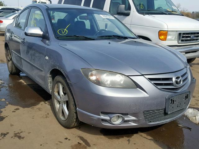 JM1BK123941122257 - 2004 MAZDA 3 S GRAY photo 1