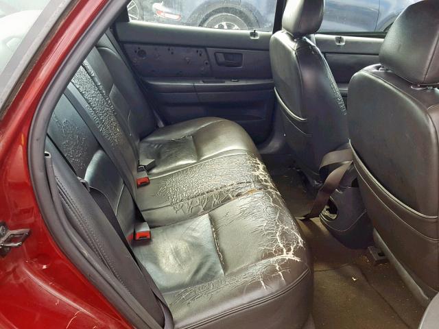 1FAFP53U84A122225 - 2004 FORD TAURUS SE RED photo 6