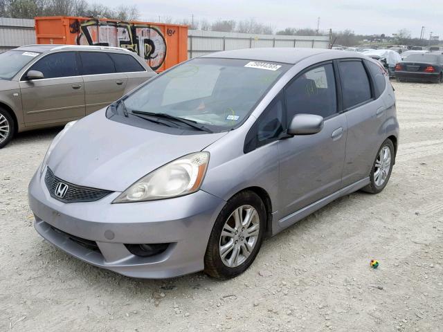 JHMGE88449S012092 - 2009 HONDA FIT SPORT SILVER photo 2