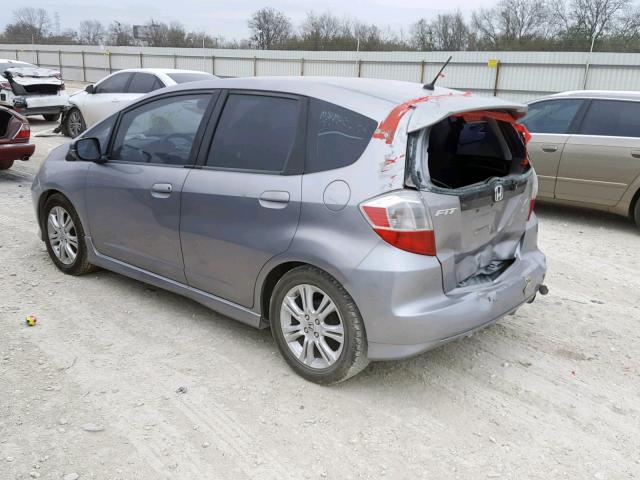 JHMGE88449S012092 - 2009 HONDA FIT SPORT SILVER photo 3