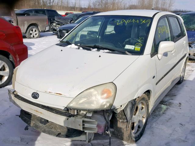 JS2RD61H445250634 - 2004 SUZUKI AERIO SX WHITE photo 2