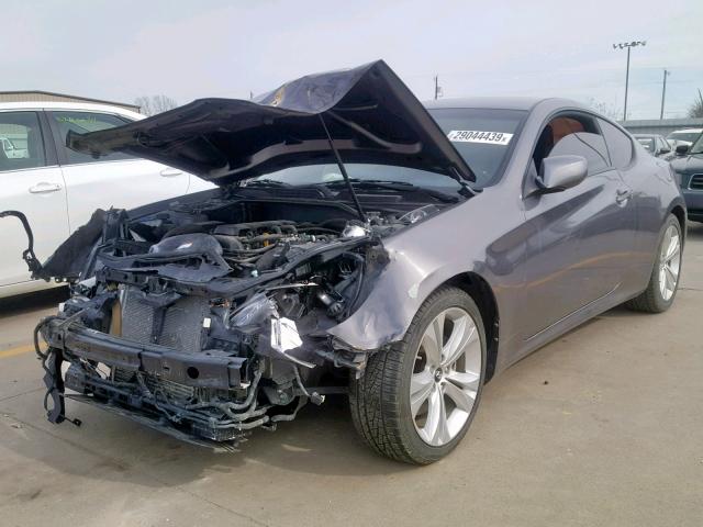 KMHHT6KD2BU043968 - 2011 HYUNDAI GENESIS CO CHARCOAL photo 2