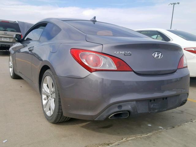 KMHHT6KD2BU043968 - 2011 HYUNDAI GENESIS CO CHARCOAL photo 3