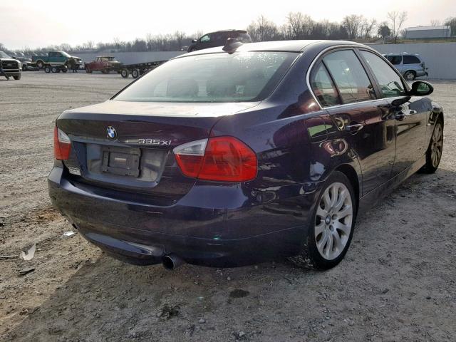 WBAVD53548A285495 - 2008 BMW 335 XI BLUE photo 4