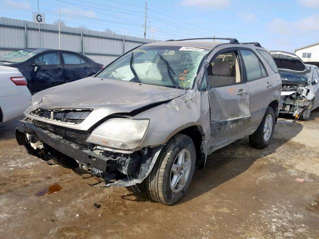 JTJGF10U410091407 - 2001 LEXUS RX 300 TAN photo 2