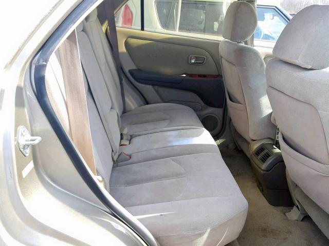 JTJGF10U410091407 - 2001 LEXUS RX 300 TAN photo 6