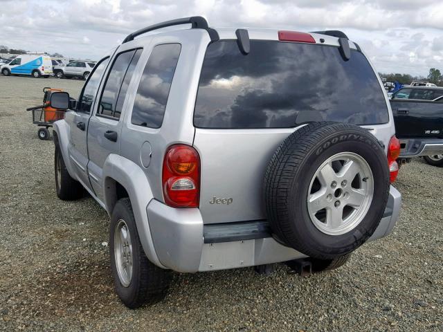 1J4GK58K72W228244 - 2002 JEEP LIBERTY LI SILVER photo 3