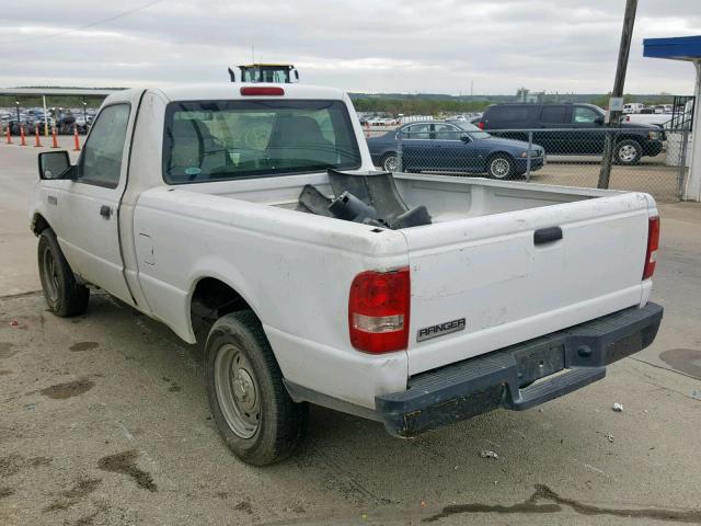 1FTYR10D56PA56260 - 2006 FORD RANGER WHITE photo 3