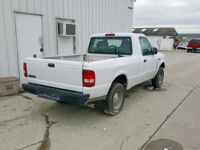 1FTYR10D56PA56260 - 2006 FORD RANGER WHITE photo 4