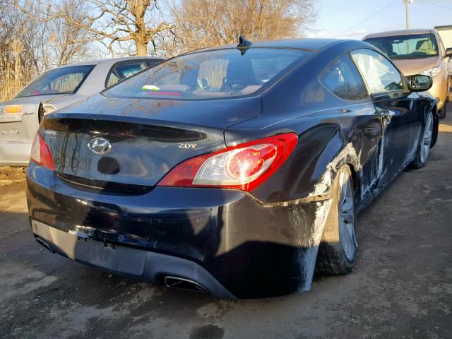 KMHHT6KD6AU025634 - 2010 HYUNDAI GENESIS CO BLACK photo 4