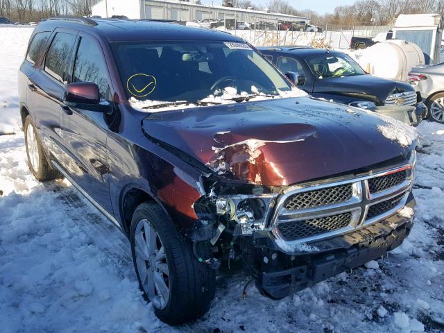 1C4RDJDGXCC278934 - 2012 DODGE DURANGO CR MAROON photo 1