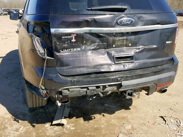 1FM5K8F86DGA44069 - 2013 FORD EXPLORER L BLACK photo 9