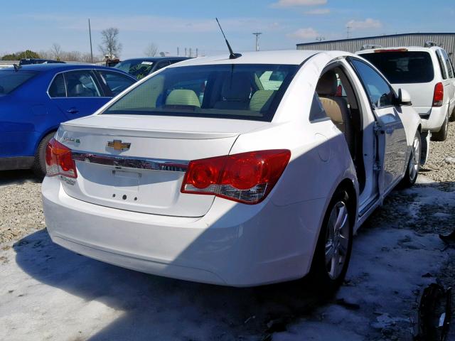 1G1P75SZ5E7174138 - 2014 CHEVROLET CRUZE WHITE photo 4