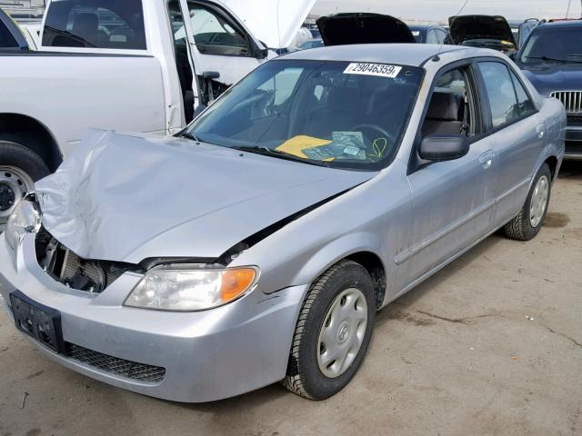 JM1BJ222710444719 - 2001 MAZDA PROTEGE DX SILVER photo 2