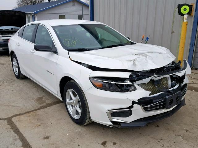 1G1ZB5ST4HF177206 - 2017 CHEVROLET MALIBU LS WHITE photo 1