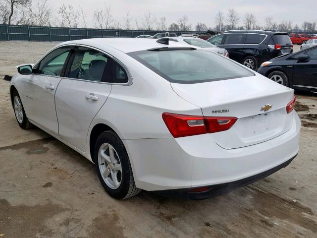 1G1ZB5ST4HF177206 - 2017 CHEVROLET MALIBU LS WHITE photo 3