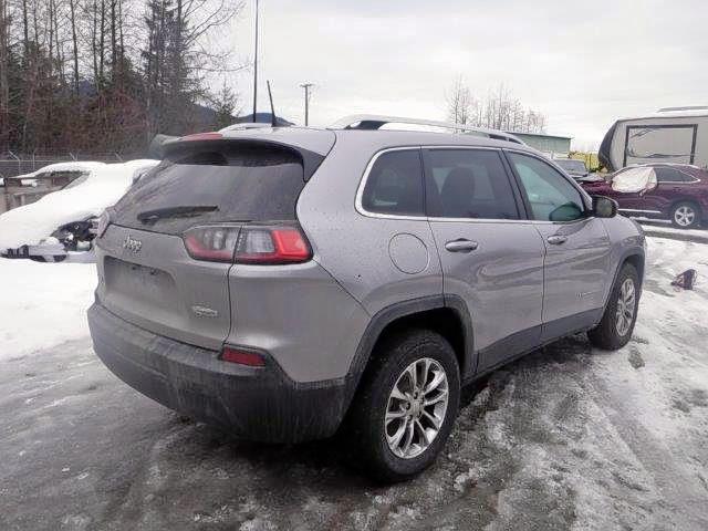 1C4PJMLB3KD181669 - 2019 JEEP CHEROKEE L GRAY photo 4