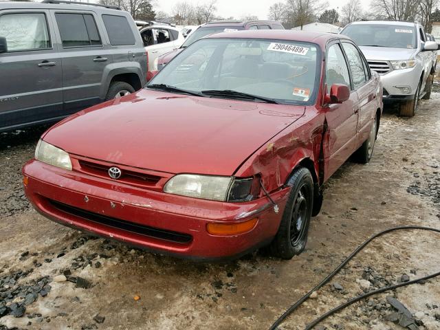 2T1BB02E6TC178209 - 1996 TOYOTA COROLLA DX RED photo 2