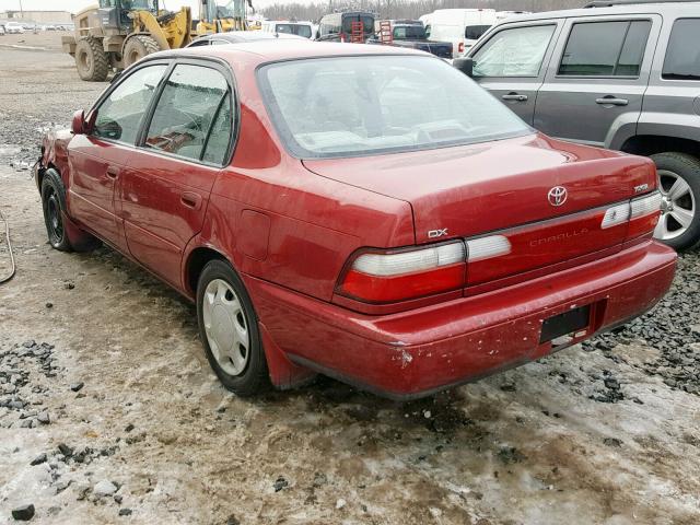 2T1BB02E6TC178209 - 1996 TOYOTA COROLLA DX RED photo 3