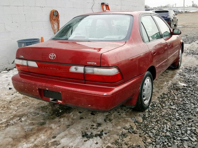 2T1BB02E6TC178209 - 1996 TOYOTA COROLLA DX RED photo 4