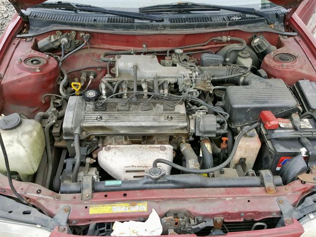 2T1BB02E6TC178209 - 1996 TOYOTA COROLLA DX RED photo 7