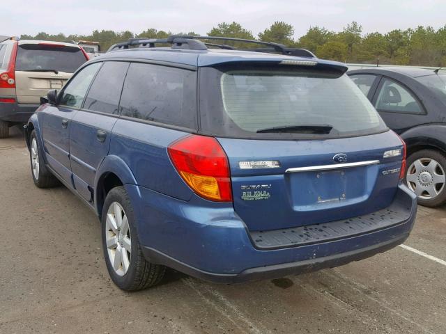 4S4BP61C177322952 - 2007 SUBARU LEGACY OUT BLUE photo 3