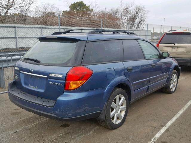 4S4BP61C177322952 - 2007 SUBARU LEGACY OUT BLUE photo 4