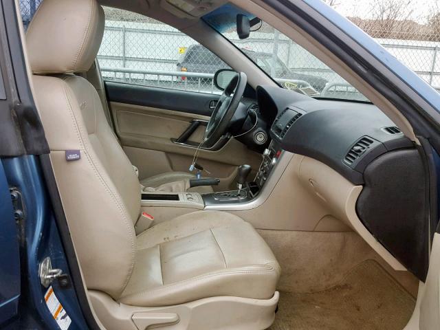 4S4BP61C177322952 - 2007 SUBARU LEGACY OUT BLUE photo 5