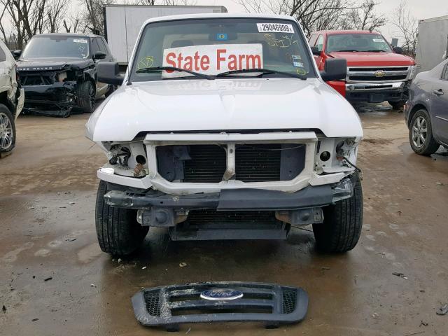 1FTYR10D58PB06691 - 2008 FORD RANGER WHITE photo 9