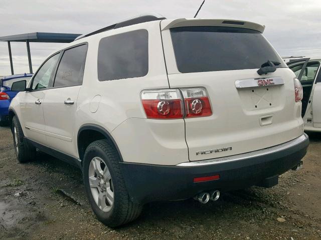 1GKER13707J140438 - 2007 GMC ACADIA SLE WHITE photo 3