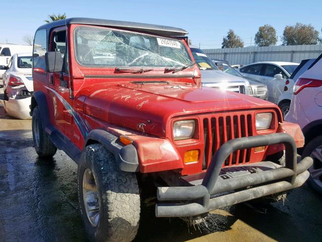 1J4FY19P0RP439898 - 1994 JEEP WRANGLER / RED photo 1