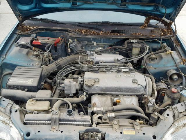 2HGEJ2223SH504555 - 1995 HONDA CIVIC DX GREEN photo 7