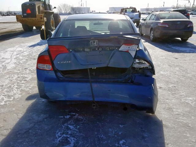 2HGFA15269H008881 - 2009 HONDA CIVIC DX BLUE photo 9