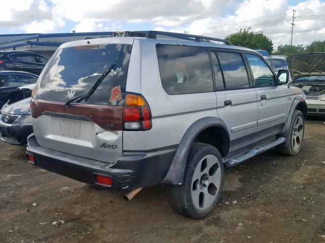 JA4MT31R12P009236 - 2002 MITSUBISHI MONTERO SP SILVER photo 4