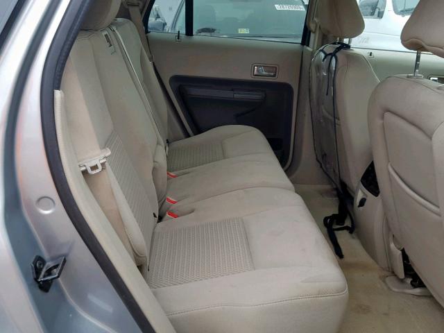 2FMDK46C07BB16825 - 2007 FORD EDGE SE GRAY photo 6