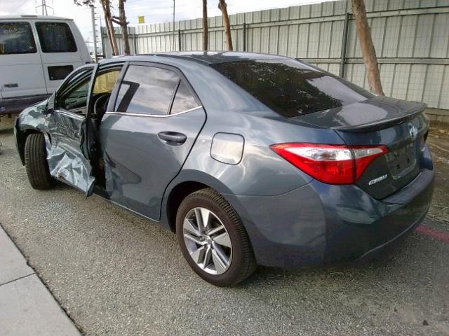 2T1BPRHE2EC220892 - 2014 TOYOTA COROLLA EC BLUE photo 3