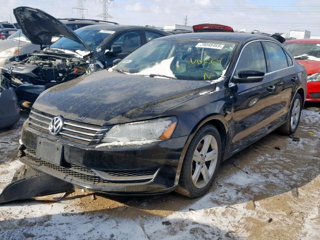 1VWBP7A34EC016579 - 2014 VOLKSWAGEN PASSAT SE BLACK photo 2