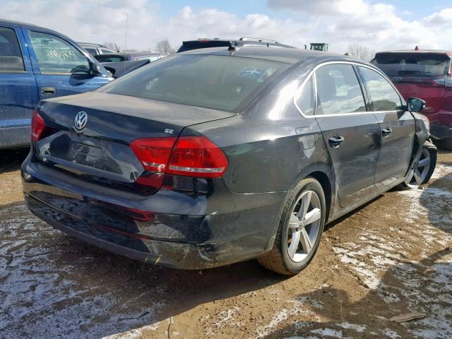 1VWBP7A34EC016579 - 2014 VOLKSWAGEN PASSAT SE BLACK photo 4