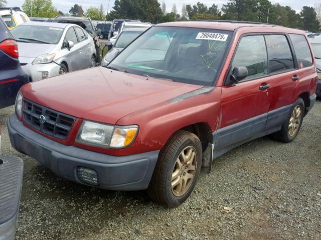 JF1SF6359XH704006 - 1999 SUBARU FORESTER L RED photo 2